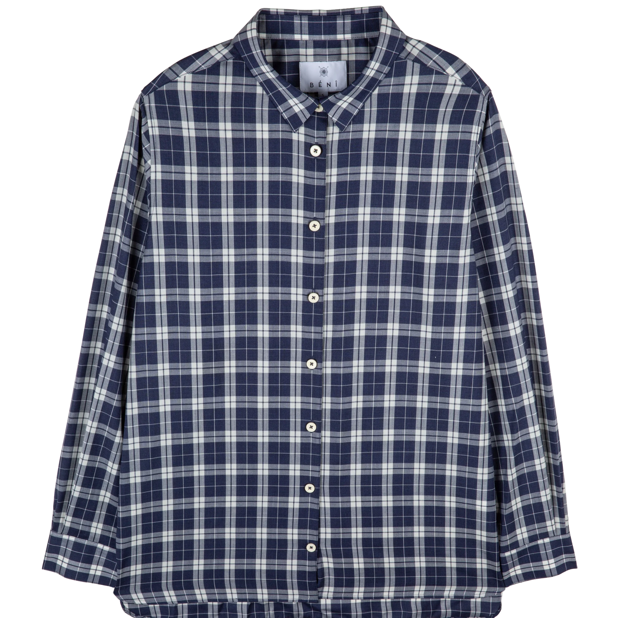 Chemise Eden - Carreaux Bleu